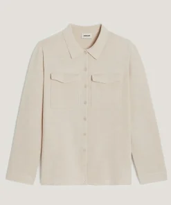 Chemise Concepcion poches poitrine blanc écru