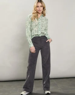 Chemise Coraz imprimée verte