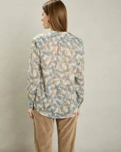 Chemise Cristal blanc brut/bleu