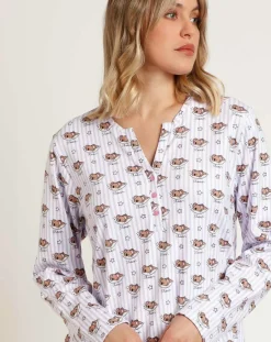 Chemise de nuit All You Need Is Sleep C mauve