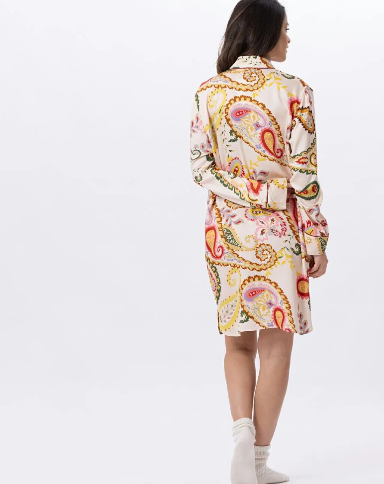 Chemise de nuit boutonnée Allegra multicolore