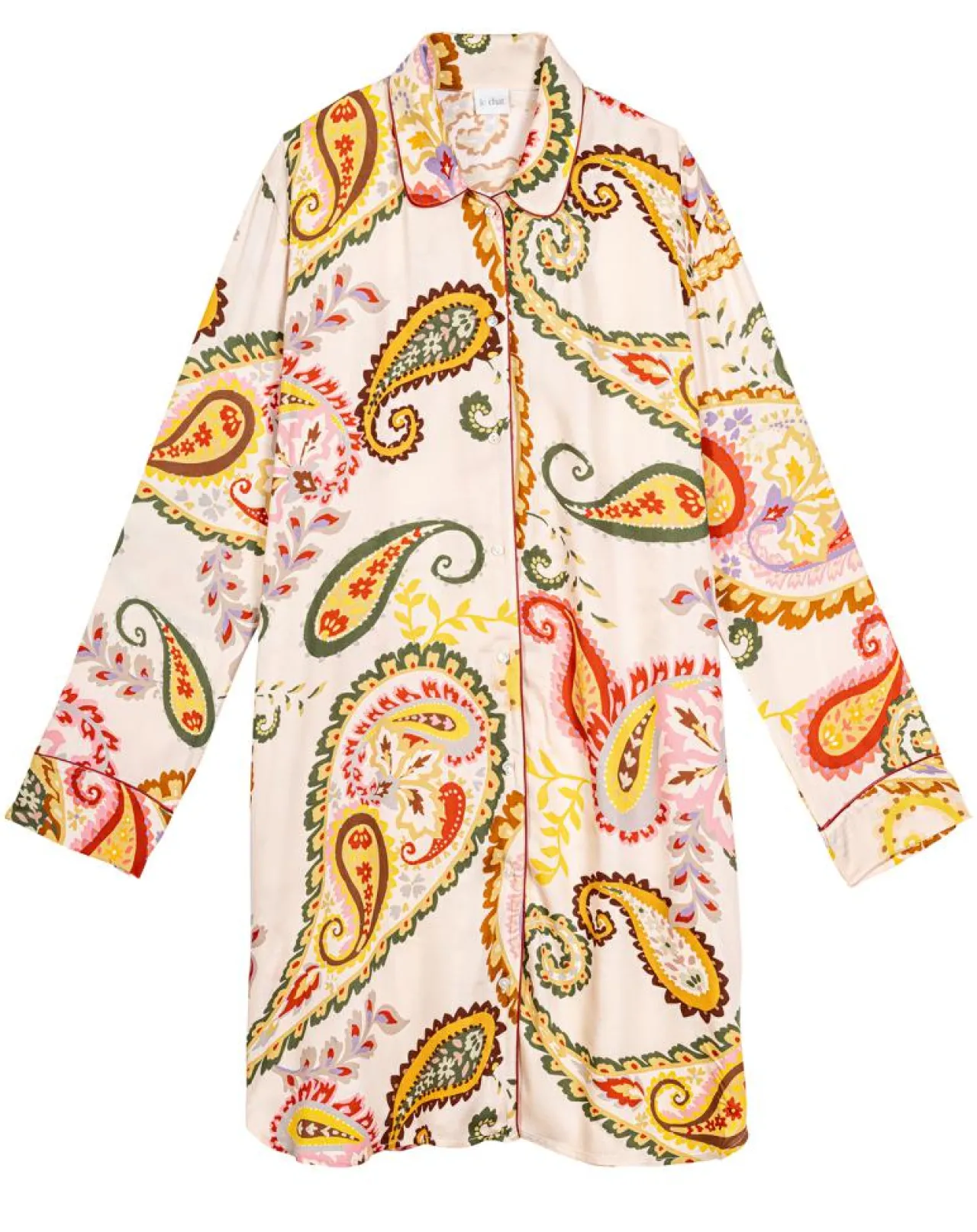 Chemise de nuit boutonnée Allegra multicolore