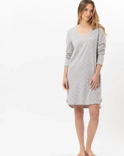 Chemise de nuit Chamade gris chiné