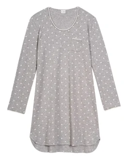Chemise de nuit Chamade gris chiné