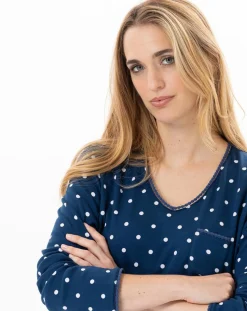 Chemise de nuit Chamade prusse