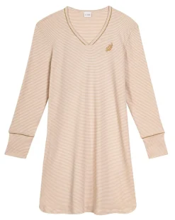 Chemise de nuit Garance doré/écru