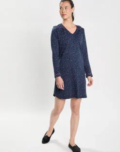 Chemise de nuit Holly bleu marine