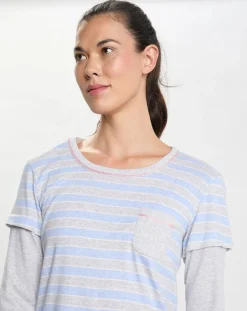 Chemise de nuit Hygge bleu ciel