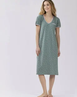 Chemise de nuit Morning verte