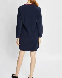 Chemise de nuit Teddy bleu marine