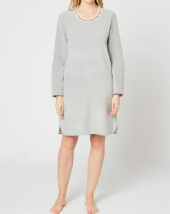 Chemise de nuit Teddy gris chiné