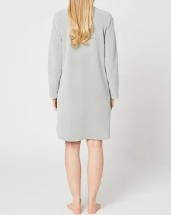 Chemise de nuit Teddy gris chiné