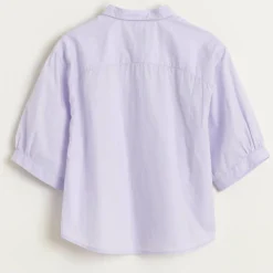 Chemise en Coton Ave ample mauve