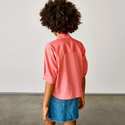 Chemise en Coton mélangé Ave rose