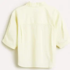 Chemise en Coton mélangé Ave jaune pâle