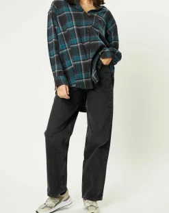 Chemise en Flanelle Sadie à carreaux vert/marine