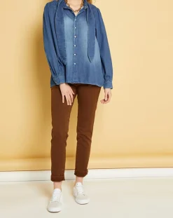 Chemise en jean Blue Ella worn
