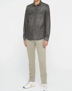 Chemise en Jean Slim Fit gris foncé