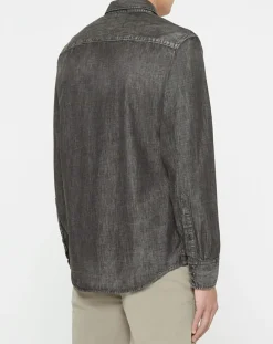 Chemise en Jean Slim Fit gris foncé