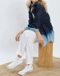 Chemise en Jean Store bleue