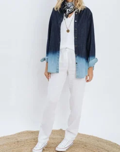 Chemise en Jean Store bleue