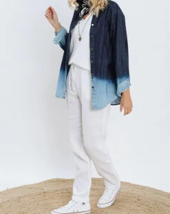 Chemise en Jean Store bleue