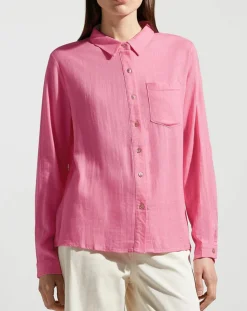 Chemise en Lin mélangé Leane rose vif