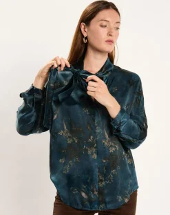 Chemise en Soie mélangée Moon kyoto