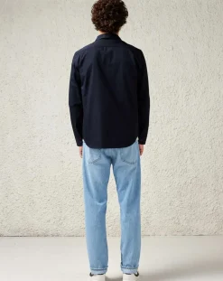 Chemise en Twill de Coton Francis casual marine