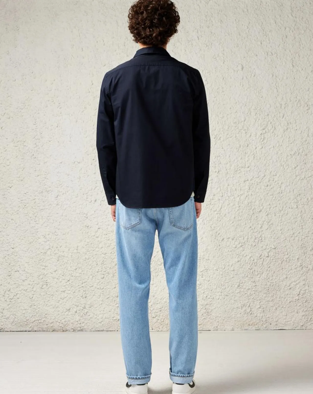 Chemise en Twill de Coton Francis casual marine