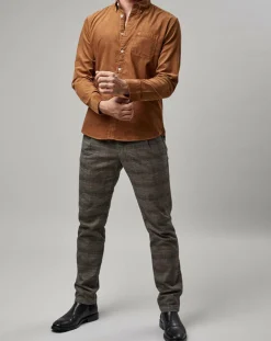 Chemise en Velours côtelé Milleraies marron