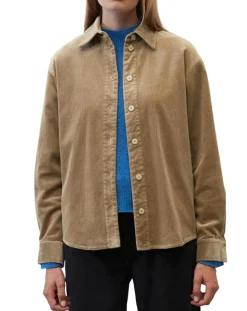 Chemise en Velours côtelé marron