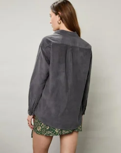 Chemise en Velours Milleraie Cinema charbon