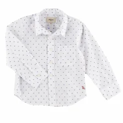 Chemise Ganix à pois blanche