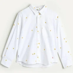 Chemise Ganix en Coton imprimée blanche