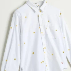 Chemise Ganix en Coton imprimée blanche