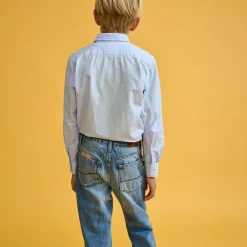 Chemise Ganix rayée bleue