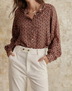 Chemise Gelina marron