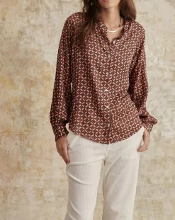 Chemise Gelina marron