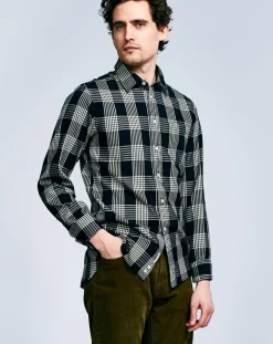 Chemise Glenh à carreaux noir/blanc
