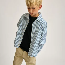 Chemise Gulian rayée bleue