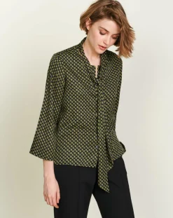 Chemise Handers imprimée noir/jaune