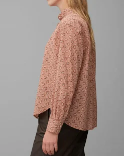 Chemise imprimée all-over rouge