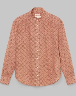 Chemise imprimée all-over rouge