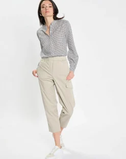 Chemise imprimée blanc/bleu