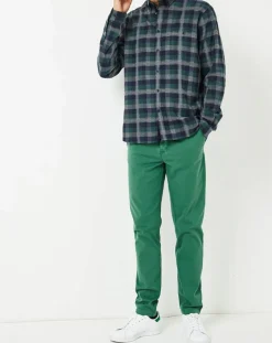 Chemise Indecis à carreaux vert/bleu marine/gris
