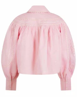 Chemise large Bridgerton rose poudre