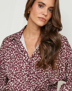 Chemise Leslie bordeaux