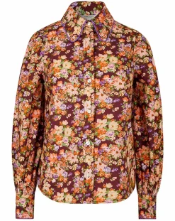 Chemise Liberty Fauve imprimée cerise noire/multicolore