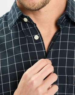 Chemise manches longues Crx Rf Poche bleu marine